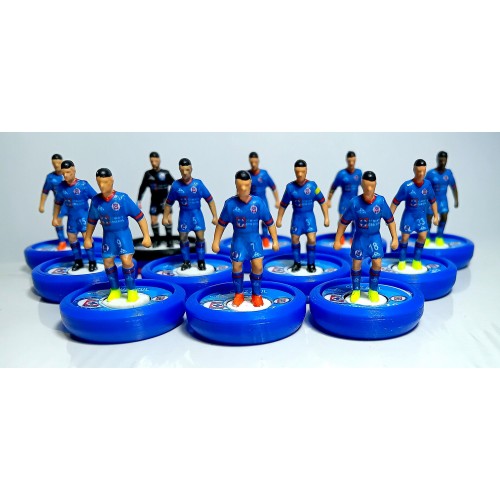 Subbuteo Andrew Table Soccer Cruz Azul 2023-24 on WSB Professional bases